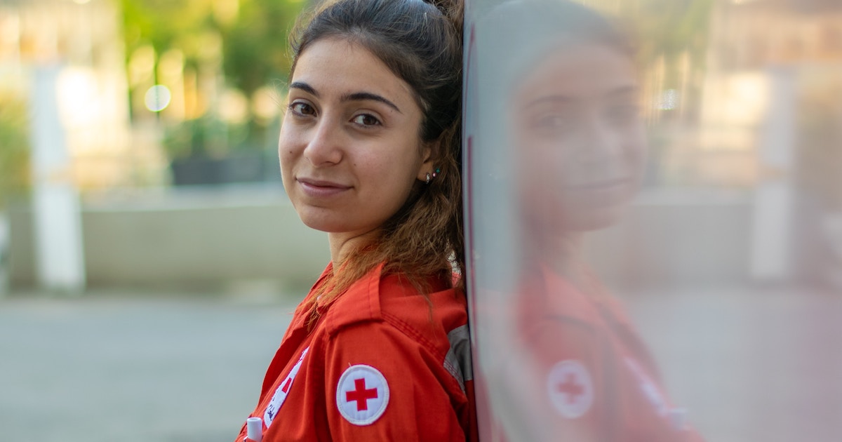 <p>Community health and blood drives are at the foundation of Red Cross medical care—but so is hands-on support during national disasters and tragedy. A brave American Red Cross nurse wears many hats. Red cape optional.</p>